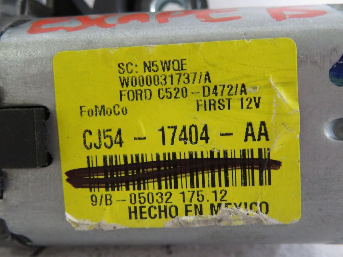 Motor Limpiabrisas Trasero Escape 2012-2019