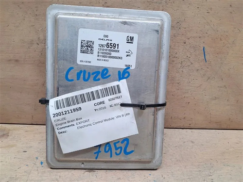 Computadora De Motor Ecm Pcm Chevrolet Cruze 2016 1.4t 7952, foto 1