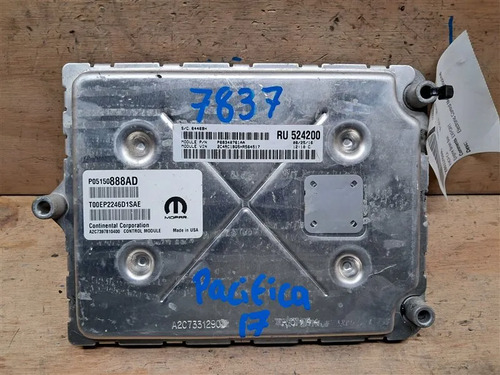 Computadora De Motor Ecm Pcm Chrysler Pacifica 2017 7837, foto 1