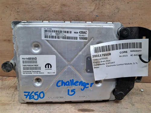 Computadora De Motor Ecm Pcm Dodge Challenger 2015 2 Puertas, foto 1
